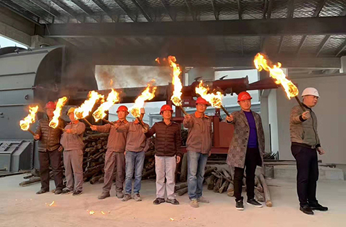 江蘇鵬飛集團(tuán)承建的池州市貴興非礦日產(chǎn)600T石灰生產(chǎn)線EP項目點火成功